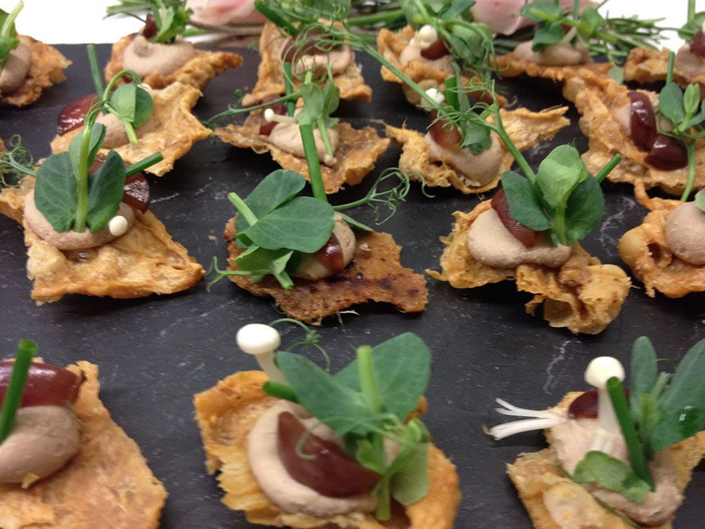 Foie Gras, Pickled Grape, Crispy Chicken Skin