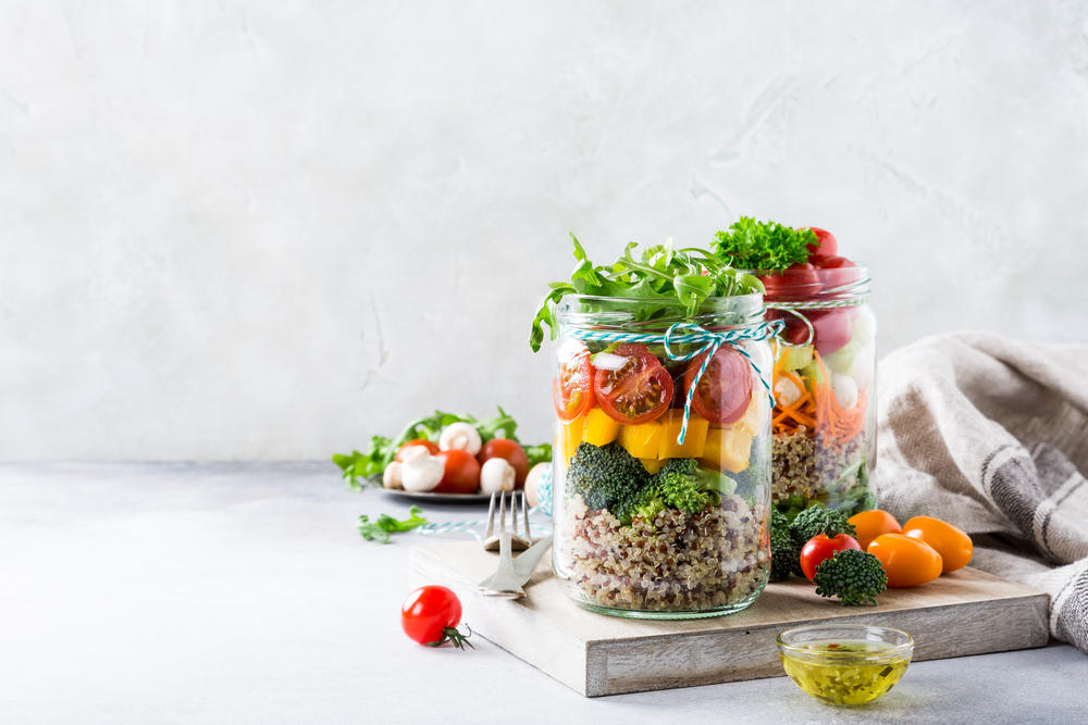 vegetables in jars