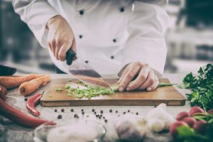 chopping chives